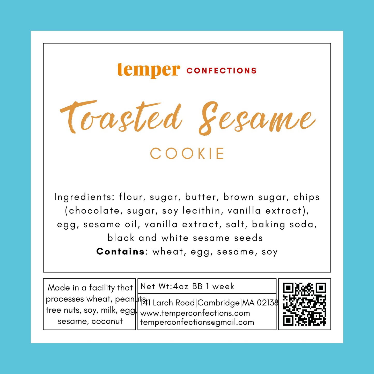 Toasted Sesame Cookie