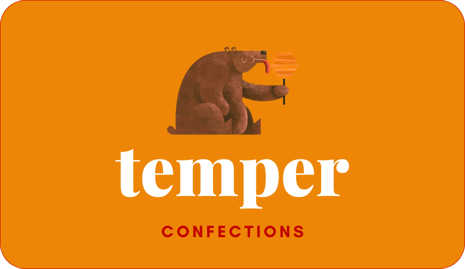 Orange Gift Card for Temper Confections